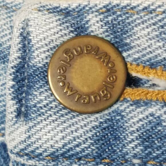 Wrangler Jeans Mens Relaxed Fit Blue Y2K Light Wash 38x32 Denim Straight Leg - Picture 6 of 11